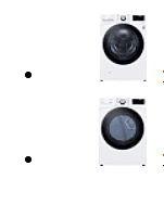 LG Stacked Washer & Gas Dryer- White