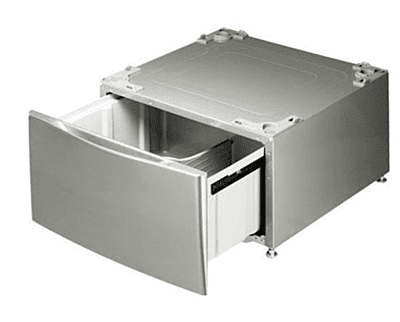 Pedestal with Drawer- Graphite Steel