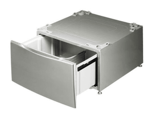 Pedestal with Drawer- Graphite Steel