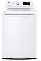 LG Top Loading Washer & Gas Dryer - White