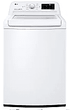 LG Top Loading Washer & Gas Dryer - White