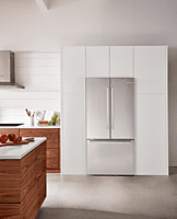 Bosch Kitchen Appliance Package with Combo Wall Microwave & Oven, Counter Depth Fridge - Gas Bosch Kitchen Appliance Package with Combo Wall Microwave & Oven, Counter Depth Fridge - Gas