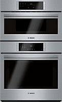 Bosch Kitchen Appliance Package with Combo Wall Microwave & Oven, Counter Depth Fridge - Electric Bosch Kitchen Appliance Package with Combo Wall Microwave & Oven, Counter Depth Fridge - Electric