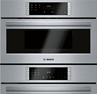 Bosch Kitchen Appliance Package with Combo Wall Microwave & Oven, Counter Depth Fridge - Gas Bosch Kitchen Appliance Package with Combo Wall Microwave & Oven, Counter Depth Fridge - Gas